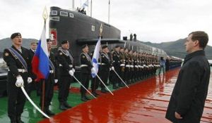 普京視察俄羅斯太平洋艦隊
