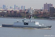 三號艦庫爾貝號舷側