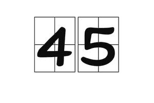 45[自然數]