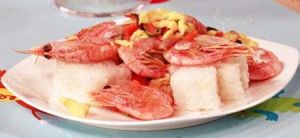 北極蝦蘑菇飯糰 北極蝦蘑菇飯糰