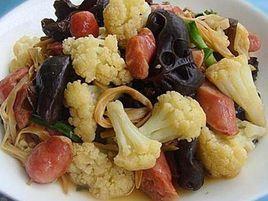 香腸燒花菜 香腸燒花菜