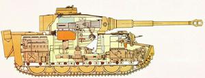 虎式坦克剖面圖