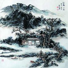 江南小景 60cm&times;60cm