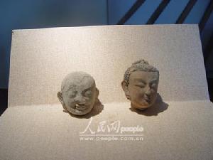 （圖）出土的釋迦牟尼和宗喀巴頭像