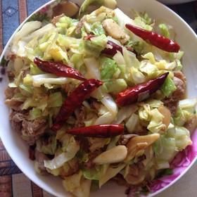 洋白菜爆肥牛 洋白菜爆肥牛