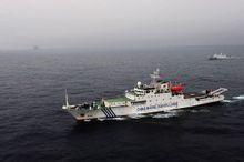 釣魚島海域的船