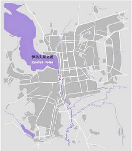 烏德穆爾特共和國和首府伊熱夫斯克市地圖