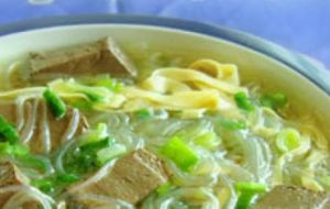 羊血冬粉豆皮湯 羊血冬粉豆皮湯