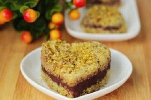 桂花豆沙小米糕