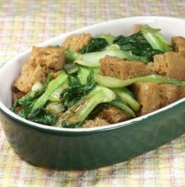 烤麩小油菜 烤麩小油菜