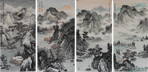 新金陵畫派山水畫家李學明（李小明） 國畫