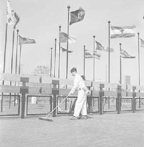 （圖）建設中的博覽會會場