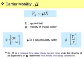 載流子遷移率 載流子遷移率