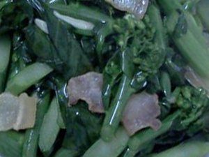 五花肉炒芥藍 五花肉炒芥藍