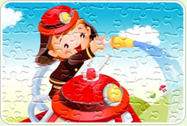 卡通小孩拼圖