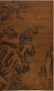 明林良雙鷹圖軸