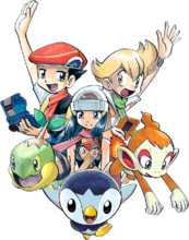 神奧圖鑑持有者們和其初學者神奇寶貝