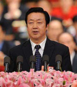十一屆全國人大二次會議，最高人民法院院長王勝俊作最高人民法院工作報告。