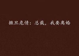 撒旦危情:總裁,我要離婚 撒旦危情:總裁,我要離婚