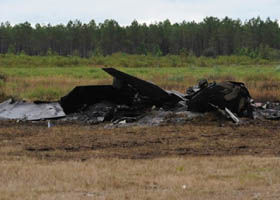 F-22A墜毀