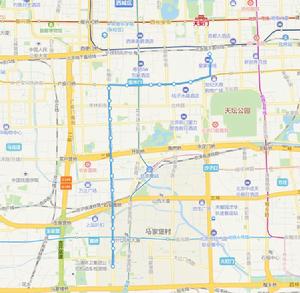 城南嘉園北——前門線路走向