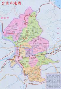 台北市行政區劃圖