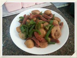 青椒炒魚丸 青椒炒魚丸