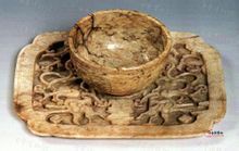 元張舜咨畫古木飛泉軸 元張舜咨畫古木飛泉軸