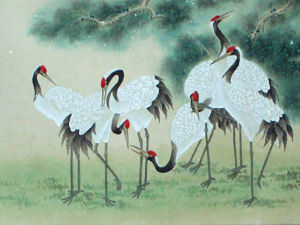 《通泉縣署屋壁後薛少保畫鶴》 《通泉縣署屋壁後薛少保畫鶴》