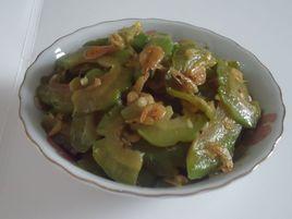 蝦米炒涼瓜 蝦米炒涼瓜