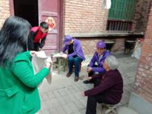 陝西志願者走訪現場