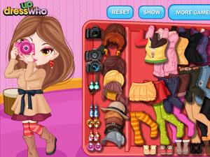 拍照的女孩 拍照的女孩