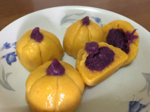 蒸南瓜餅 蒸南瓜餅