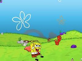 海綿寶寶打水母 海綿寶寶打水母