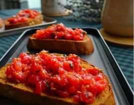 西紅柿烤麵包 西紅柿烤麵包