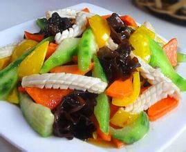 木耳炒鮮魷 木耳炒鮮魷