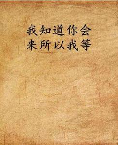 我知道你會來所以我等 我知道你會來所以我等