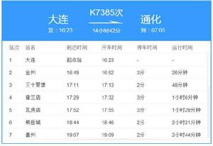K7385次列車 K7385次列車