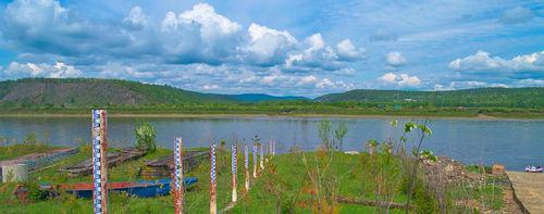 黑龍江幹流起點漠河縣洛古河村