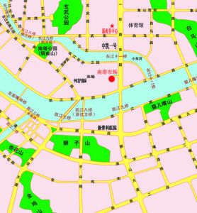 中江縣南塔市場 地理位置