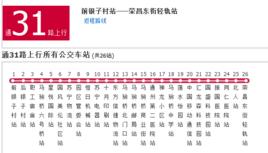 北京公交通31路 北京公交通31路