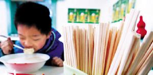 次性筷子製作過程中須經過硫磺熏蒸