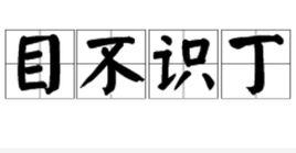 目不識丁