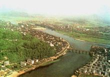 新安江上游橫江率水交匯的屯溪區