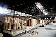 建國瓷廠遺存的燒煉車間廠房
