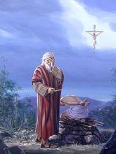 亞伯拉罕獻以撒預表神兒子耶穌被釘十字架
