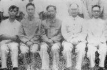 朱德熙、林燾、高名凱、王力、魏建功合影