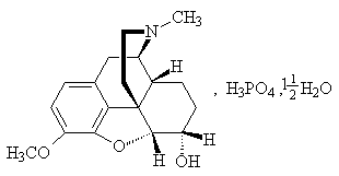 磷酸可待因結構式