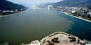 涪陵區長江烏江交匯處