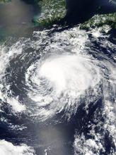 強熱帶風暴安比 衛星雲圖